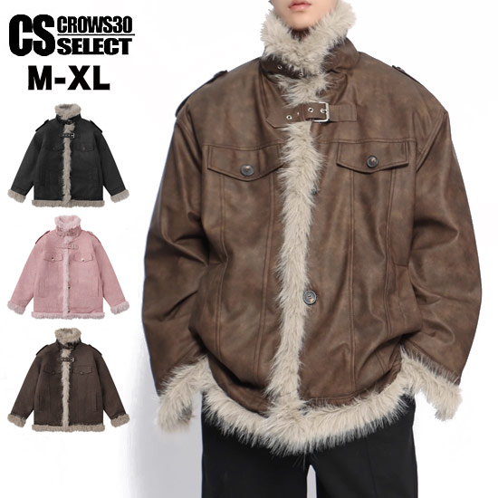 楽天市場】オラオラ系 ブルゾン メンズ V系 レザージャケット メンズ