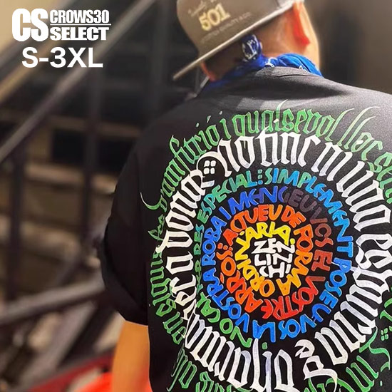 V系 Tシャツ メンズ オラオラ系 Tシャツ メンズ カットソー ビッグプリント サークル エンブレム メッセージ モード系 メンズ Tシャツ オシャレ 半袖 Tシャツ 2025 春 夏 新作 個性的 お兄系 ヴィジュアル系 ファッション ホスト ロック バンド 20代 30代 40代 50代 60代