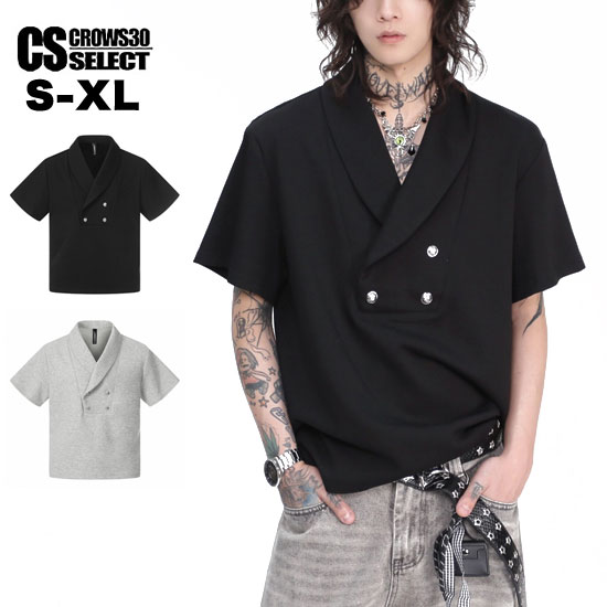 V系 メンズ ポロシャツ メンズ V系 tシャツ メンズ 半袖 オラオラ系 ポロシャツ メンズ ショールカラー カットソー オシャレ ダブルボタン カットソー 送料無料 新作 個性的 30代 40代 50代 60代 Y2K V系 ヴィジュアル系 ファッション ホスト 衣装 オラオラ系 ポロシャツ