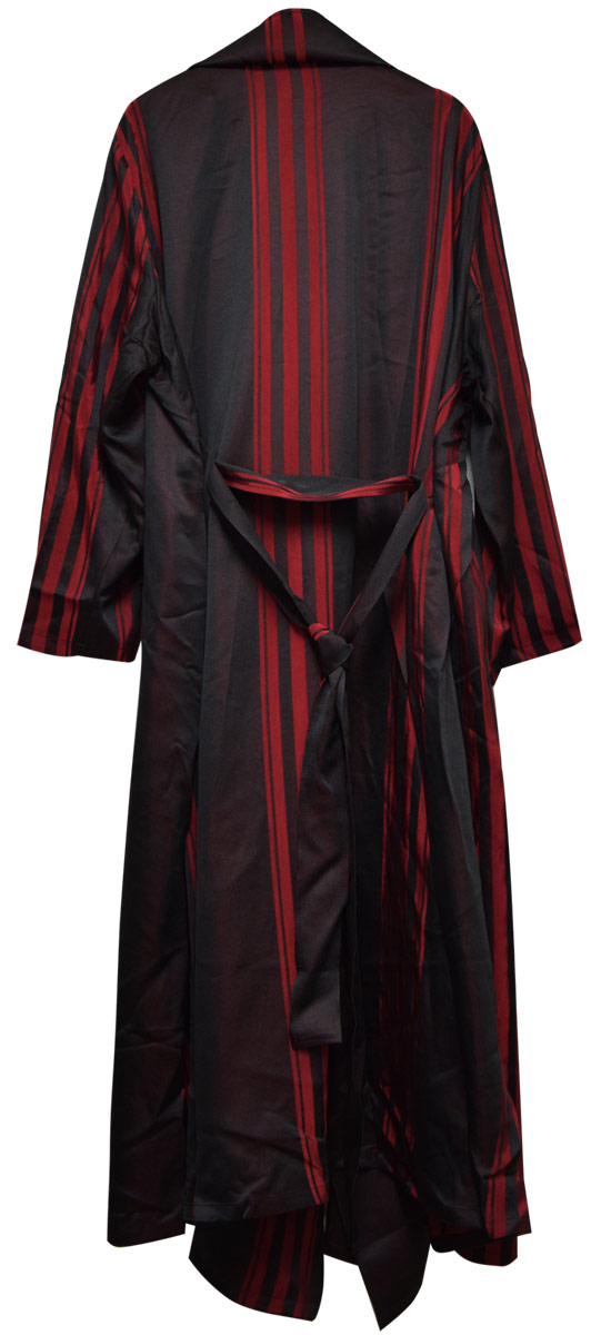 ドレープコート メンズ モード系 おしゃれ ストライプ ロングコート お兄系 カーディガン ガウン V系 コート ロングカーディガン