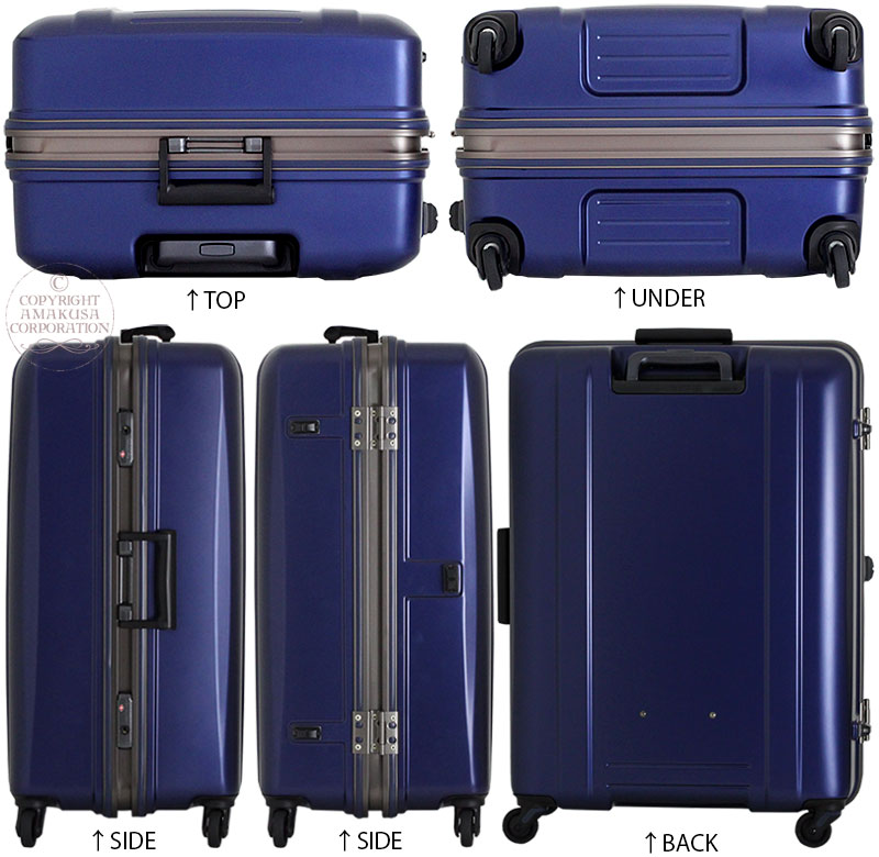 楽天市場 10 Offクーポン 7 26 月 9 59まで スーツケース 超軽量 61cm 80lフレームタイプ キャリーケースシフレ 1年保証付 Zerogra ゼログラ Zer1031 アマクサかばん