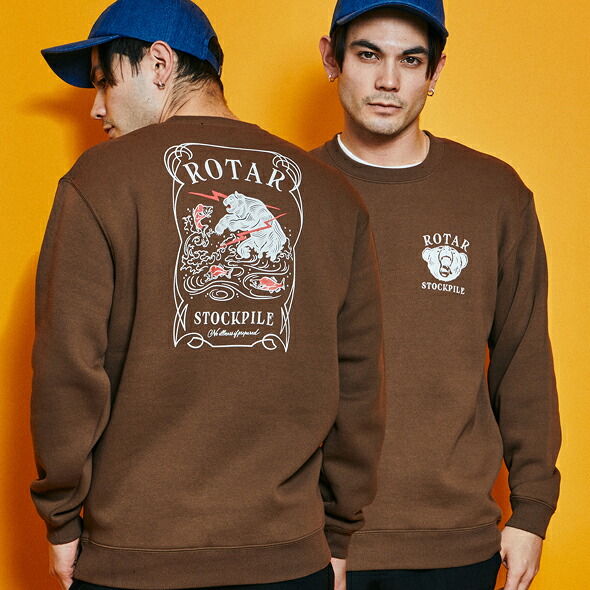 (ローター) ROTAR STOCKPILE sweat スウェット トレーナー 裏起毛 rt2177208