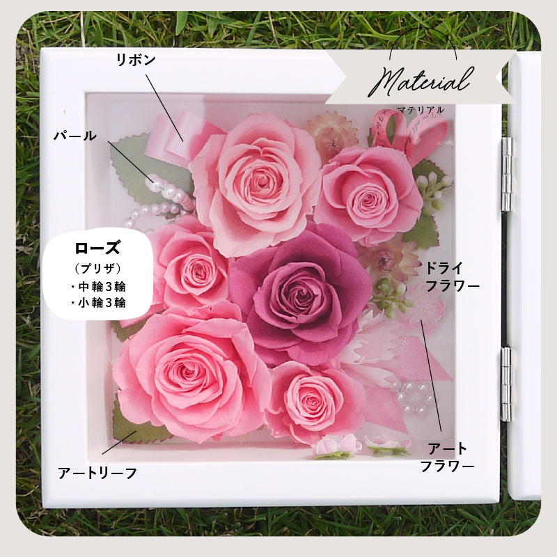 プリザーブドフラワー 写真立て 家族写真 結婚記念ギフト 友人 還暦祝 孫 ピクチャー 写真印刷 古希 贈り物 フォト 水やり不要 フォトフレーム 妻 開店祝い 生花 プリザ プレゼント 女性 誕生日 枯れない 結婚式 花 出産祝