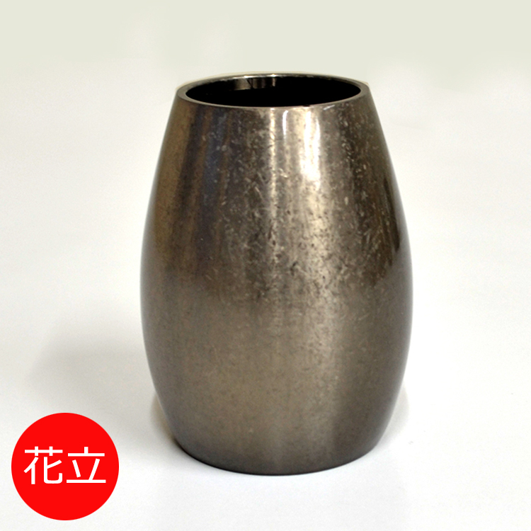 【単品】 まどろみ「銀バレル」花立 【モダン仏具】【仏壇】【花立て】【花立】【真鍮】【具足】【仏具】【送料無料】