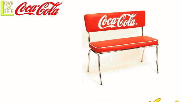 Coca Cola スポンジボブ コカ コーラ Bench 時計 家具 ディズニー 机 イス アメリカン雑貨 コカコーラ 椅子 アメリカ ベンチシート コーク ドリンク ブランド Usa かわいい おしゃれ コカコーラよりたくさんの