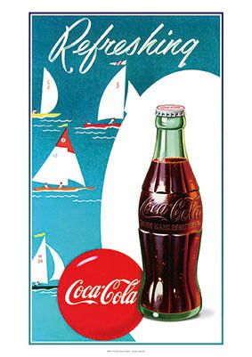 楽天市場 コカ コーラ Coca Cola コカコーラ ポスター Refreshing Boat Poster 看板 コーク アメリカン雑貨 ドリンク ブランド アメリカ かわいい おしゃれ コカコーラよりたくさんのグッズが登場 かっこいい空間をを作るのに最適