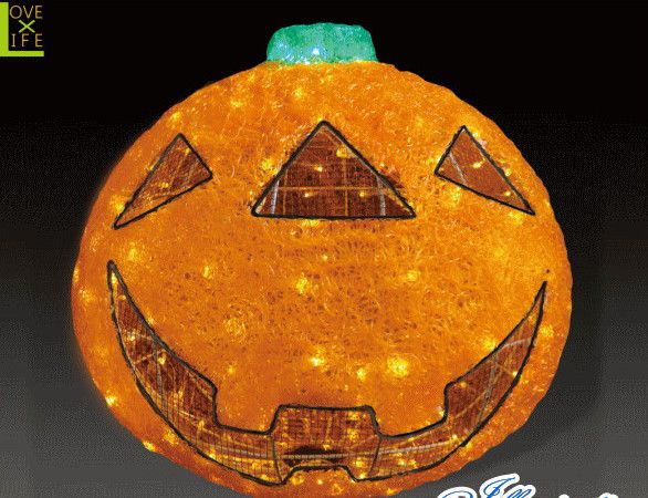 【ハロウィン】LED 水晶 西洋カボチャ【L】【かぼちゃ】【クリスマス】【照度】【電飾】【かざり付ける】【飾り付け】【寄り合い】【でき事】【光】【LED】【楽想】【大人気】ハロウィン照度も大人気 好いたらしいな寄り合いになっちゃいます ライト・イルミネーション-花・ガーデン・DIY