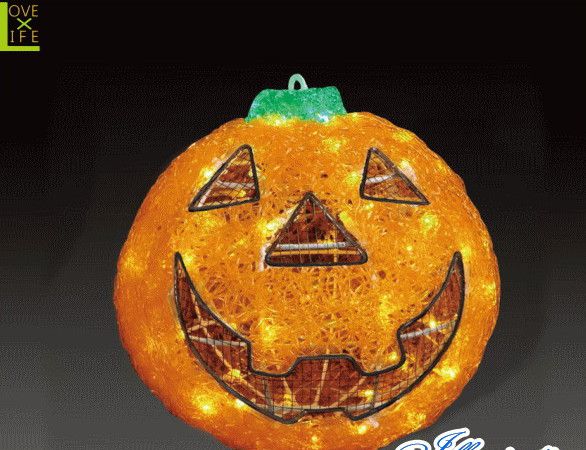 【ハロウィン】LED クリスタル パンプキン【M】【かぼちゃ】【クリスマス】【イルミネーション】【電飾】【装飾】【飾り】【パーティ】【イベント】【光】【LED】【モチーフ】【大人気】ハロウィンイルミネーションも大人気 素敵なパーティになっちゃいます