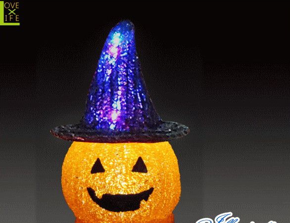 【ハロウィン】LED クリスタル パンプキンハット【かぼちゃ】【クリスマス】【イルミネーション】【電飾】【装飾】【飾り】【パーティ】【イベント】【光】【LED】【モチーフ】【大人気】ハロウィンイルミネーションも大人気 素敵なパーティになっちゃいます