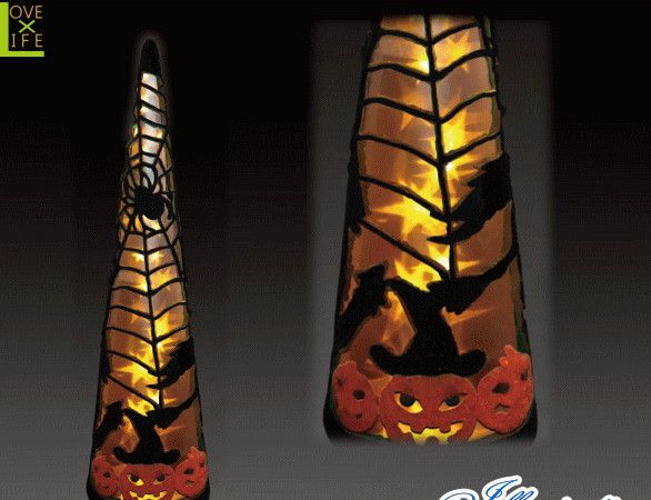 【ハロウィン】LED クリスタル ハロウィンコーン オレンジ【L】【コーン】【クリスマス】【イルミネーション】【電飾】【装飾】【飾り】【パーティ】【イベント】【光】【LED】【モチーフ】ハロウィンイルミネーションも大人気 素敵なパーティになっちゃいます