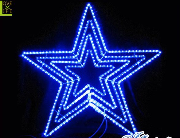 イルミネーション　大型商品　LED ビッグスターブルー　星　大きい　スター　流れ星　2Ｄ　装飾　飾り　アート　輝き　電飾　モチーフ　クリスマス　クリスタル　今年もキュートなモチーフが多数新登場 かわいく飾り付け 24,746円