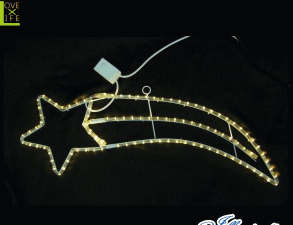 【イルミネーション】LED 流れ星【ゴールド】【星】【大きい】【スター】【流星】【2D】【装飾】【飾り】【アート】【輝き】【電飾】【モチーフ】【クリスマス】【クリスタル】今年もキュートなモチーフが多数新登場 かわいく飾り付けしちゃおう|AOIデパート