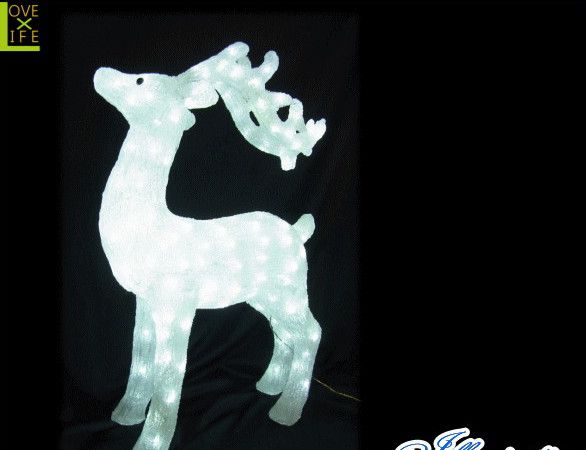 【イルミネーション】LED クリスタル スタンドトナカイ【トナカイ】【動物】【アニマル】【置物】【3Ｄ】【装飾】【飾り】【アート】【輝き】【電飾】【モチーフ】【クリスマス】【クリスタル】今年もキュートなモチーフが多数新登場 かわいく飾り付け｜ＡＯＩデパート