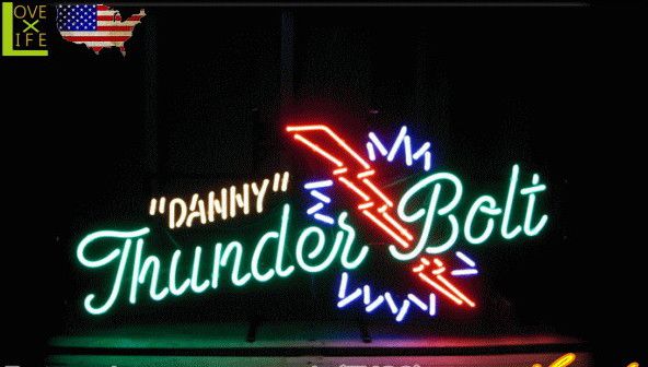 アメリカ合衆国ン雑貨 ネオン サイン Danny Thunderbolt アメリカ雑貨 ネオン右翼手 電飾付け Bar 具足 アメリカ Usa 愛くるしげ おしゃれ Marchesoni Com Br