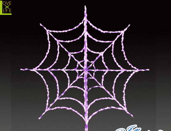 【ハロウィン】クモの巣【S】【クモ】【スパイダー】【クリスマス】【イルミネーション】【電飾】【装飾】【飾り】【パーティ】【イベント】【光】【LED】【モチーフ】