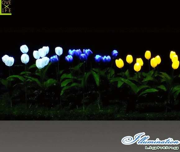 照度 チューリップ御花 お花 花やしき はな LED 結晶 電飾 画題 クリスマス