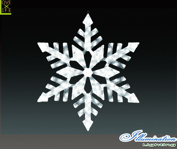 【イルミネーション】スノージェイド【L】【雪】【結晶】【スノー】【フレーク】【クリスタル】【LED】【フォルム】【電飾】【モチーフ】【クリスマス】|AOIデパート