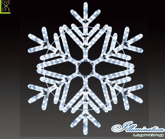 【イルミネーション】ツインクルスノーフローラ【M】【雪】【結晶】【スノー】【フレーク】【クリスタル】【LED】【フォルム】【電飾】【モチーフ】【クリスマス】|AOIデパート