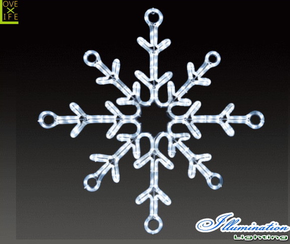【イルミネーション】ツインクルスノーリーフ【M】【雪】【結晶】【スノー】【フレーク】【クリスタル】【LED】【フォルム】【電飾】【モチーフ】【クリスマス】｜ＡＯＩデパート