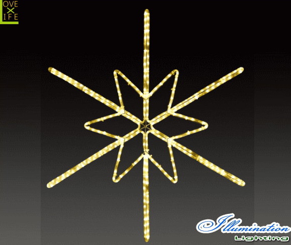 【イルミネーション】ツインクルスノーフラッシュ【L】【雪】【結晶】【スノー】【フレーク】【クリスタル】【LED】【フォルム】【電飾】【モチーフ】【クリスマス】