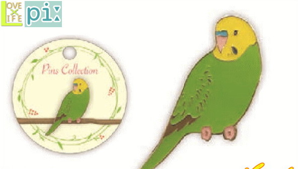 楽天市場 Pi 鳥シリーズ ピンズ セキセイ緑 バッジ バッチ インコ トリ いんこ グッズ キャラクター おもちゃ 鳥 鳥類 ペット アニマル 動物 コレクション かわいい ａｏｉデパート