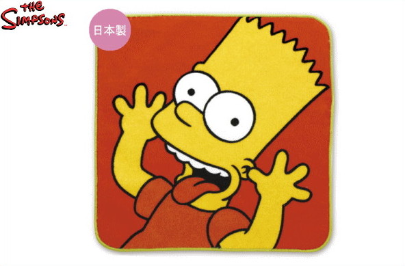 楽天市場 日本製 ザ シンプソンズ The Simpsons タオル バート たおる タオル ハンカチ ミニタオル ハンドタオル グッズ スタンプ かわいい ａｏｉデパート