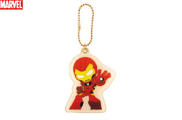 マーベルのミニカー、鏡、キーホルダー 新品未使用】カートゥーンスパイダーマンキーホルダー☆マーベル