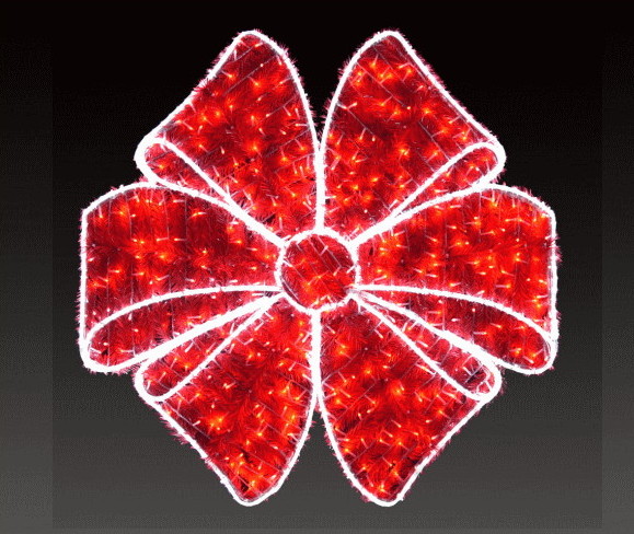 【イルミネーション】【大型商品】ビッグリボン【小】【リボン】【プレゼント】【お祝い】【赤い】【LED】【フォルム】【電飾】【モチーフ】【クリスマス】｜ＡＯＩデパート