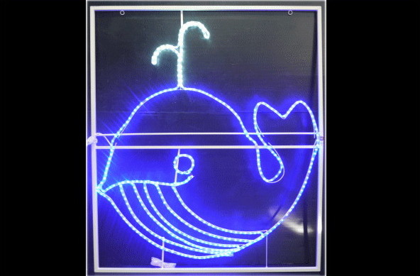 LED　イルミネーション　大型商品　クジラくじら　鯨　さかな　魚　海　サマーイルミネーション　クリスマス　電飾　夏　サマー　モチーフ　壁掛け
