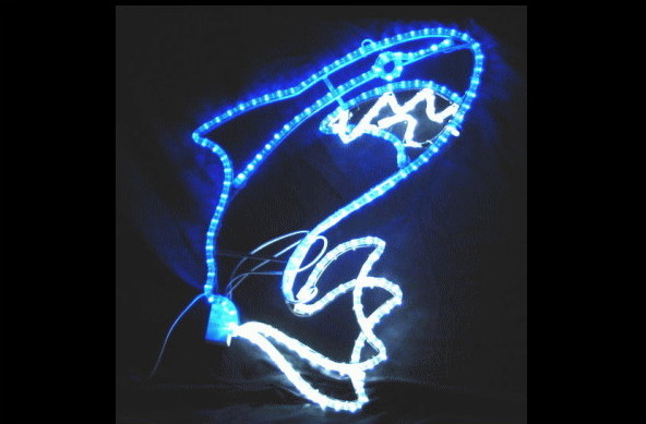 LED　イルミネーション　大型商品　シャークサメ　鮫　海　サマーイルミネーション　クリスマス　電飾　モチーフ　動き　モーション