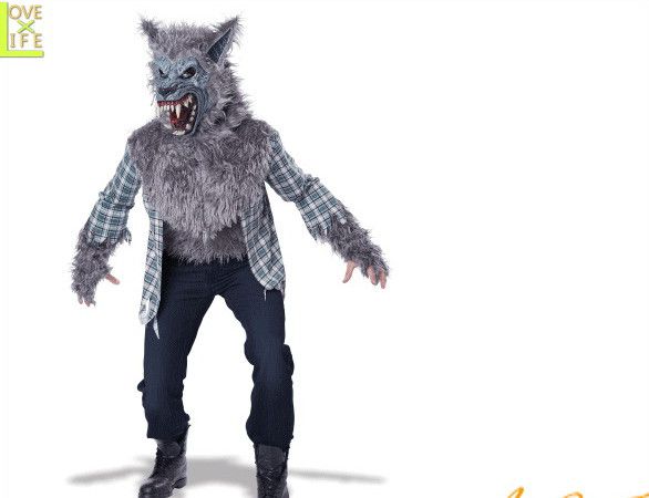 楽天市場 メンズ 狼男 グレイ Blood Moon アニマル 人狼 カリフォルニア 仮装 衣装 コスプレ コスチューム ハロウィン パーティ イベント かわいい 今年のハロウィンはかわいい衣装でかっこよく着こなし 目立っちゃいましょう