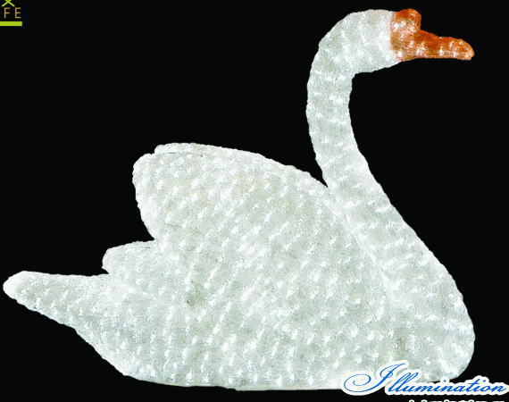 超爆安大特価セール Led イルミネーション 大型商品 Ledクリスタル スワン A 白鳥 鳥 南極 トリ デザイン キュート 置物 アニマル 動物 電飾 モチーフ クリスマス クリスタル かわいい 今年