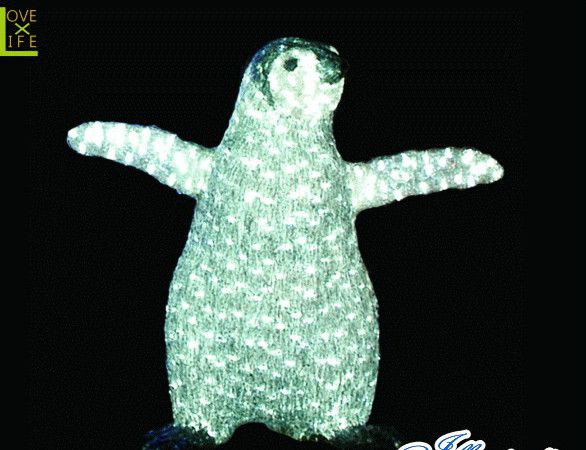 【LED】【イルミネーション】【大型商品】LEDクリスタル ペンギン【子供】【南極】【鳥】【デザイン】【キュート】【置物】【アニマル】【動物】【電飾】【モチーフ】【クリスマス】【クリスタル】今年もかわいいイルミネーションで飾り付け|AOIデパート