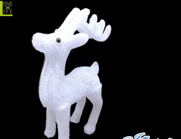 【20 】クリスタル トナカイ【モチーフ】【トナカイ】【動物】【アニマル】【鹿】アクリルのビッグサイズ！トナカイが新登場♪【2013年新作】【送料無料】【大人気】【イルミネーション】【クリスマス】【LED】【大人気】【大人気】 17,902円