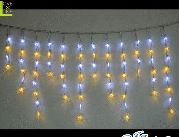 【20 】LED スノーフレーク【つらら】【雪】【結晶】【スノー】【LED】かわいい透明感のある小ぶりな結晶がつららになって登場♪【送料無料】【クリスマス】【イルミネーション】【電飾】【モチーフ】｜ＡＯＩデパート 14,414円