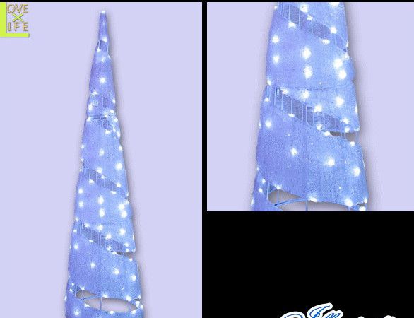 【20 】LED スパイラルツリー【3D】【立体】【コーン】【ツリー】【ビッグ】【LED】螺旋が織り成す美しいラインにウットリ!ビッグサイズです♪【送料無料】【クリスマス】【イルミネーション】【電飾】【モチーフ】|AOIデパート