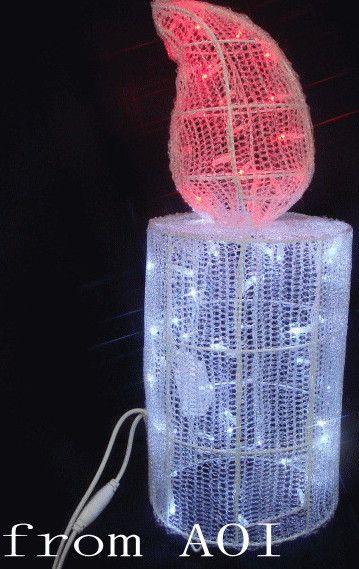 LEDドデカキャンドルクリスマス イルミネーション20 【送料無料】 クリスマス イルミネーション LED 電飾 モチーフ 大人気|AOIデパート