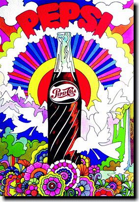 楽天市場】ペプシPEPSI カラフル ポスター！アメリカ〜ンな