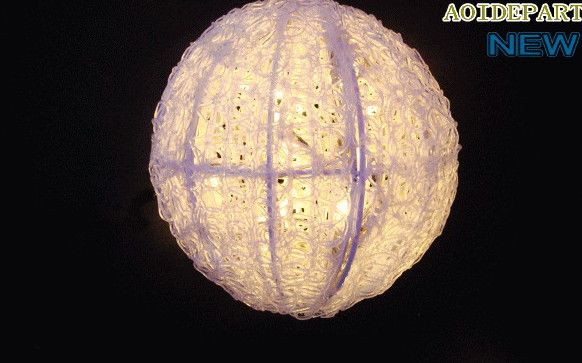 【新商品】LEDイルミネーション　電球色　ＬＥＤクリスタルボールライト【45ｃｍ】♪まん丸ボールライト♪デコレーションにGOOD♪【20 】【クリスマス】【LED】【イルミネーション】【電飾】【送料無料】【2010イルミ_debut】【2010イルミ_led】【2010イルミ_eco】