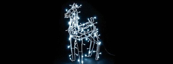 【新商品】LEDイルミネーション　LEDモチーフ トナカイ（小）♪ドキドキ！ワクワク！かわいいモチーフたちが玄関先でお出迎え！ ♪【大人気】【クリスマス】【LED】【イルミネーション】【電飾】【送料無料】【2010イルミ_debut】【2010イルミ_led】【2010イルミ_eco】