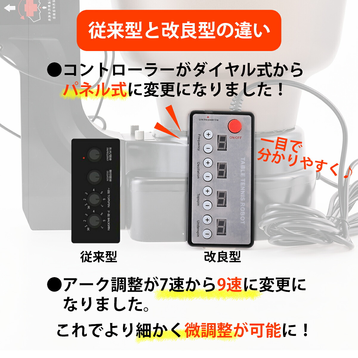 卓球 マシーン 改良型 トレーニング用 卓球ロボット 36種類のスピン