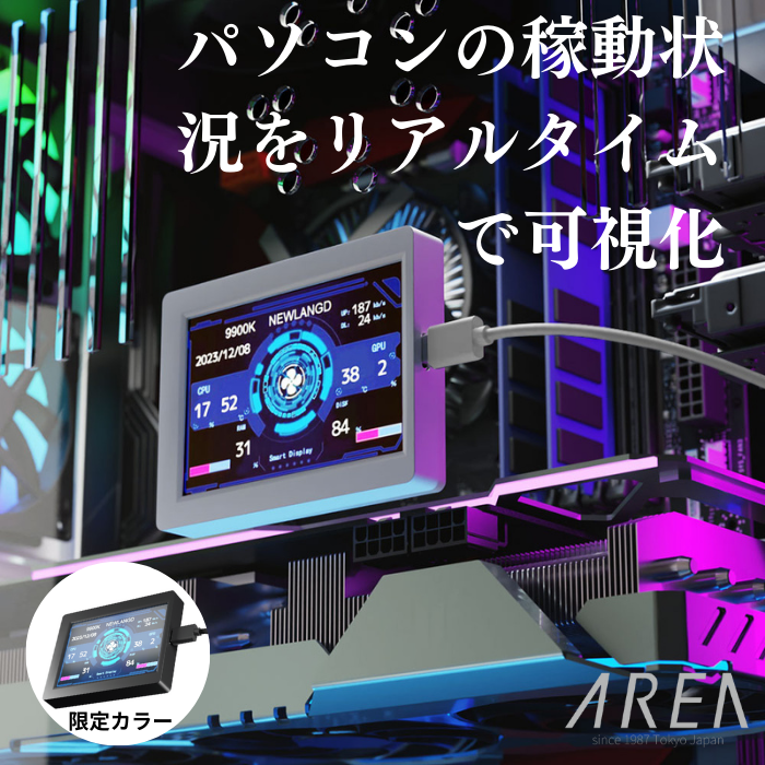 ケンチキ 2.1インチ円型 IPS液晶モニター TM-SCREEN21WH TM-SCREEN21 | 株式会社タイムリー