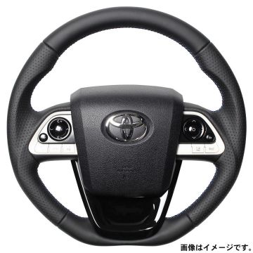 送料無料（一部離島除く）REAL レアル ステアリング ハンドル プレミアムシリーズ SET/ステアリング+アンダーパッド 50P-LPB-BL-PBP｜アークタイヤ 店
