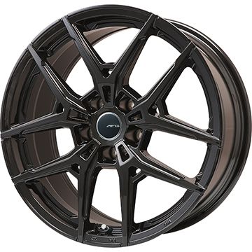 【取付対象】225/45R18 スタッドレスタイヤ ホイール４本セット 輸入車用 ボルボ（V40 クロスカントリー） MICHELIN エックスアイス スノー BIGWAY AFG VX(マットブラック) 18インチ(送料無料)｜アークタイヤ 店