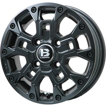 【取付対象】 145/80R12 夏タイヤ ホイール4本セット GRIPMAX インセプション A/TII RWL 80/78N(限定) (軽自動車用) ビッグウエイ B-LUGNAS BRD(マットブラック) 12インチ【送料無料】