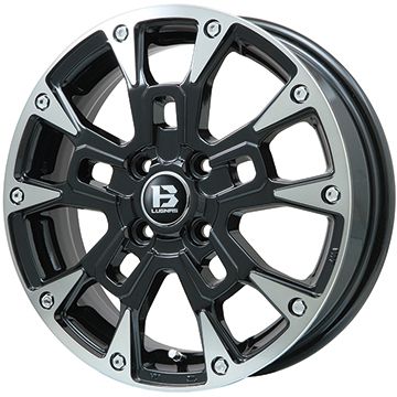 【取付対象】165/60R15 スタッドレスタイヤ ホイール４本セット ハスラー デリカミニ(4WD) GRIPMAX アイスX BSW ブラックサイドウォール(限定) BIGWAY B-LUGNAS BRD 15インチ(送料無料)