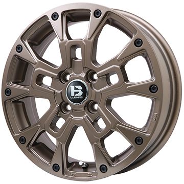 【取付対象】 145/80R12 夏タイヤ ホイール4本セット GRIPMAX インセプション A/TII RWL 80/78N(限定) (軽自動車用) ビッグウエイ B-LUGNAS BRD(マットブロンズ) 12インチ【送料無料】