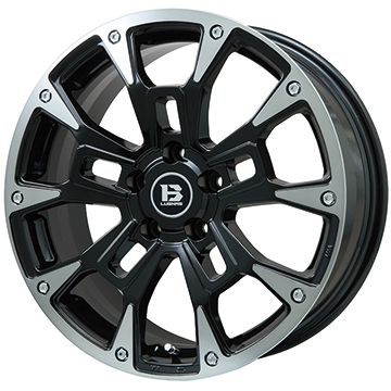 【取付対象】195/60R17 スタッドレスタイヤ ホイール4本セット ライズ/ロッキー（ハイブリッド） GRIPMAX アイスX BSW ブラックサイドウォール(限定) BIGWAY B-LUGNAS BRD 17インチ(送料無料)