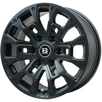【取付対象】265/70R17 夏タイヤ ホイール4本セット FALKEN ワイルドピーク M/T01(6/139車用) ビッグウエイ B-LUGNAS BRD(マットブラック) 17インチ【送料無料】|アークタイヤ 店