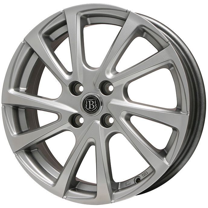 【取付対象】155/65R13 スタッドレスタイヤ ホイール４本セット 軽自動車用 MICHELIN エックスアイス スノー BRANDLE-LINE ボレアノ10 メタリックグレー 13インチ(送料無料)